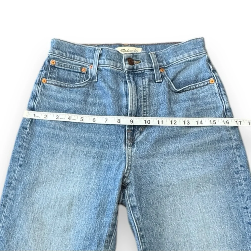 Madewell The Perfect Vintage Jean Denim Straight Leg Raw Hem Women’s Size 26 - Picture 4 of 11